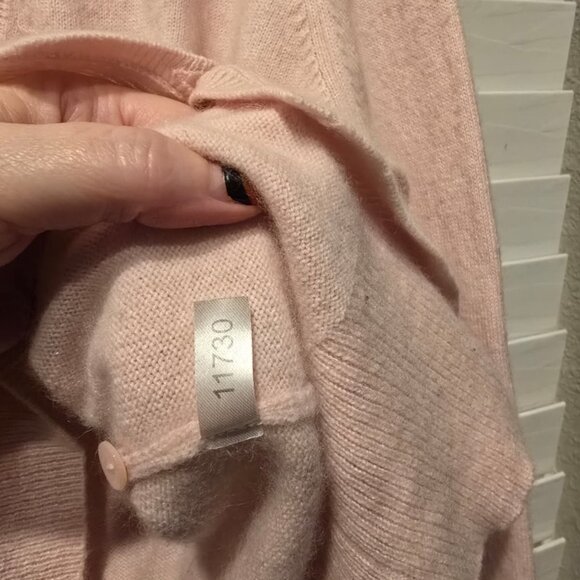 Soft 100% Cashmere Button-Front Cardigan – Light Pink – Size S - Picture 3 of 3
